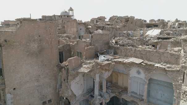 La vieille ville de Mossoul détruite par la guerre en 2017
