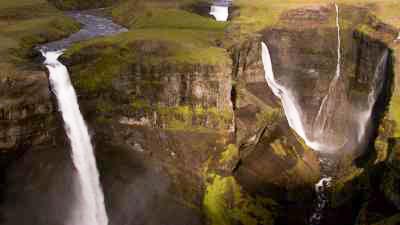 Cascades Gullfoss et Halfoss