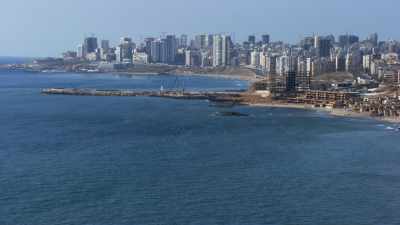 La ville et le front de mer