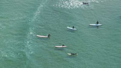 Cours de surf, plage de Oualidia