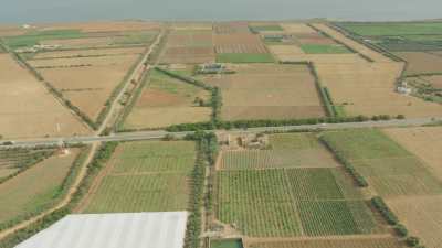 Champs, et cultures sur le littoral