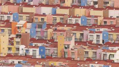 Quartiers populaires  au nord de Mexico