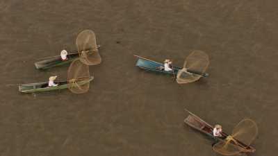 Pêcheurs traditionnels de l'île de Janitzio