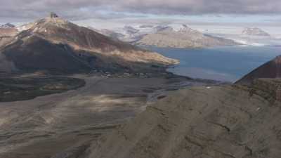 Site de Pyramiden, vue générale