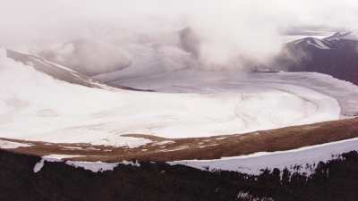 Svalbard, montagnes, océan et glacier