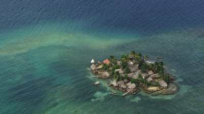 Ilots habités près d'El Porvenir
