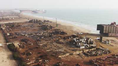 Déconstruction de navires à Gadani