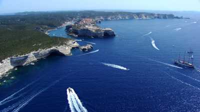 Les bouches et la ville de Bonifacio