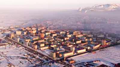 A l'extrême nord de la Sibérie, la ville industrielle de 170 000 habitants