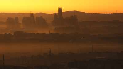Istanbul et le Bosphore au soleil couchant