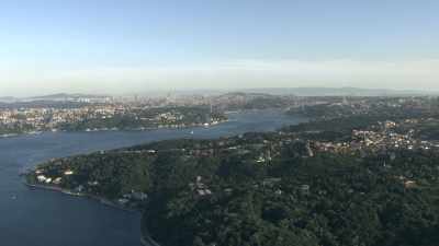 Vues sur le Bosphore et la ville d'Istanbul