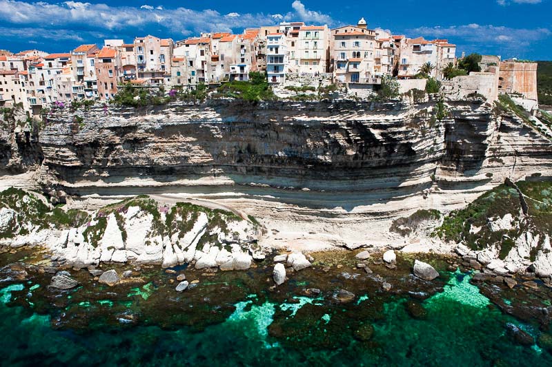 Bonifacio image aerienne de Corse