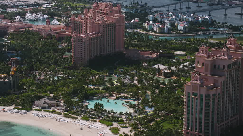 Images aériennes des Bahamas