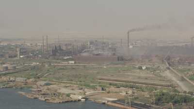 Région du Caire - Usines et briqueteries sur les bords du Nil