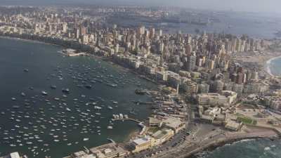 Alexandrie - La baie et la citadelle de Qaitbay