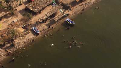 Le Nil - Village de pêcheurs au bord du fleuve