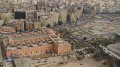 Le Caire - Place Tahrir, immeuble de la Mogamma