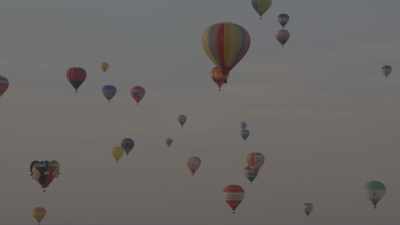 Décollage de montgolfières