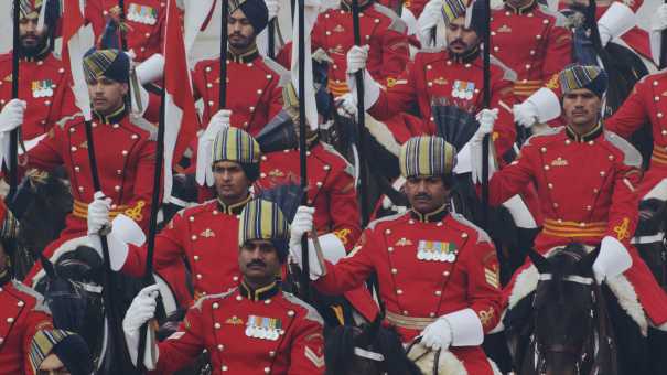 Défilé militaire pour le 65ème Jour de la République Indienne