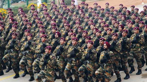 Défilé militaire pour le 65ème Jour de la République Indienne