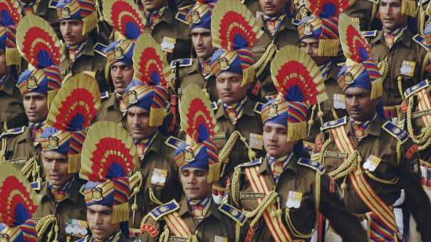 Défilé militaire pour le 65ème Jour de la République Indienne
