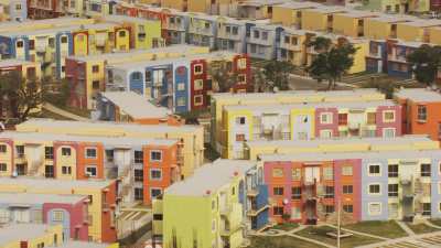 Quartiers d'habitation en banlieue de Veracruz